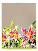 Miroir Toiletpaper / Fleurs trouées - Large H 40 cm - Seletti multicolore en plastique