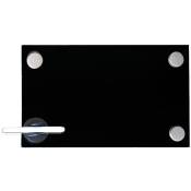 Mucola - Tableau Magnétique 30x50cm Tableau Blanc Noir Tableau Verre Tableau Magnétique Tableau d'écriture