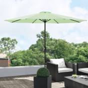 Nova - Parapluie du jardin avec poteau en acier h 230 cm Vêtements hydrophuggy diverses couleurs taille : Vert pastel