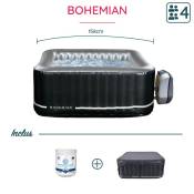 Pack - Spa gonflable Bohemian Netspa 4 places + couverture