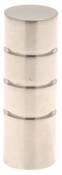 Paire Embouts Cylindre striés pour barre ø 20mm - Chrome Mat - Diam. 20 mm
