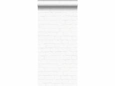 Papier peint brique blanc - 138533 - 53 cm x 10,05