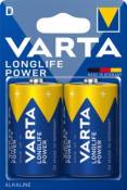 Pile alcaline Varta Long-life Power D - LR20 lot de 2