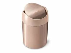 Simplehuman mini poubelle 1,5 l or rose cw2085