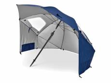 Sport-brella parasol de plage premiere xl bleu 243 cm