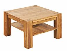 Table Basse carrée 80x80cm - Bois Massif de Chêne