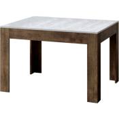 Table extensible 90x120/180 cm Bibi Mix Plateau Frêne