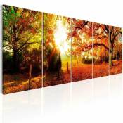 Tableau automne enchanteur - 200 x 80 cm - Bronze et
