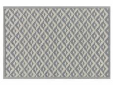 Tapis extérieur au motif géométrique gris 120 x 180 cm bihar 192802