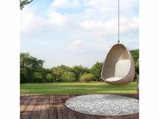 Tapis rond in&out door ø 120cm, rosace reversible