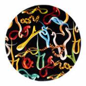 Tapis Toiletpaper - Snakes / Ø 200 cm - Seletti multicolore en tissu