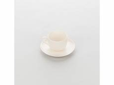 Tasse à café en porcelaine ecru liguria 190 ml - lot de 6 - stalgast - 7,5 cm porcelaine 19 cl
