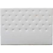 Tête de lit capitonnée "Déco" - 189 cm - Blanc -