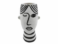 Vase élégant, porcelaine, couleur blanche, dimensions : 13 x 26 x 11 cm 8052773834421