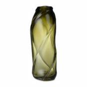 Vase Water Swirl / H 47 cm - Verre soufflé bouche - Ferm Living vert en verre