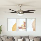 Vidaxl - Ventilateur de plafond orné avec lampe 128 cm Marron