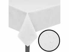 5 nappes de table blanc 130 x 130 cm dec022300