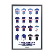 Affiche Cyclisme - FFC - Maillots Historiques 30x40