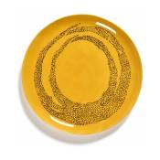 Assiette jaune Dots 26,5 cm Feast - Serax