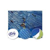 Bâche à bulles été pour piscine en huit GRE Pool - Dimensions bâche: 4,72 x 3,05 m