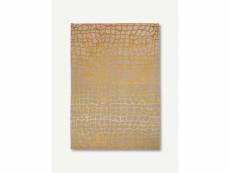 Dedalo design - tapis contemporain mad men - scarabée jaune - 80 x 150 cm 1507-03-01-00