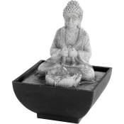 Fontaine intérieure en polyrésine Bouddha assis -