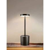 Groofoo - Lampe de table portable sans fil,alimentée par piles,2 niveaux de luminosité chaude,intensité variable,pour chambre à
