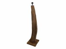 Lampe à pied abstract 133cm - vieux bois d'érosion