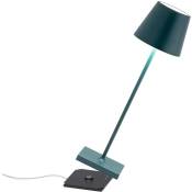Lampe de table led Poldina Pro Vert Foncé, rechargeable et dimmable