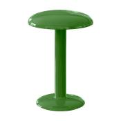 Lampe de table portable design vert laqué Gustave