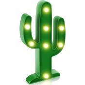 Lampes de décoration de chambre d'enfants de lumière de cactus éclairage, lampe de table de nuit de lampe de cactus de led pour le mur de salon de