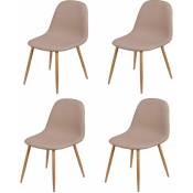 Lot de 4 Chaises de table design scandinave Oslo -
