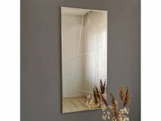 Miroir décoratif speculo 62x130cm verre craquelé