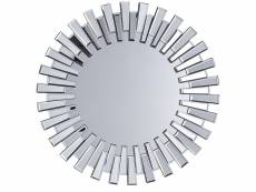 Miroir rond argenté ø 70 cm cholet 101678