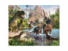Papier peint mural pays des dinosaures walltastic 305x244 cm 422986