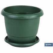 Pot Vert Modèle Gardenia 35x28.8+ Assiette 28 Cm
