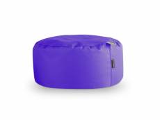 Pouf rond similicuir indoor lilas happers 3711836