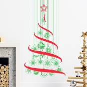 Sticker Noël sapin de noël dans les airs 150 x 80 cm