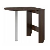 Table à manger semi-ovale pliante Sonoma sombre 81x80cm modèle:HOMNI 6 Table pliable papillon