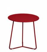 Table d'appoint Cocotte / Tabouret - Ø 34 x H 36 cm - Fermob rouge en métal