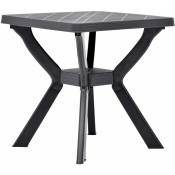 Table de bistro Table haute Anthracite 70x70x72 cm Plastique vidaXL