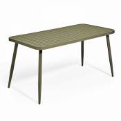 Table de jardin en aluminium vert kaki - Vert Kaki