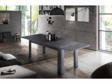 Table de salle à manger extensible, made in italy, table moderne avec rallonges, console extensible, 160 - 210x90h75 cm, couleur gris ardoise 80527738