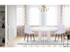 Table ovale extensible eliza blanc