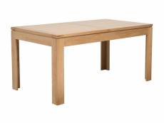 Table rectangulaire extensible en chêne clair l160