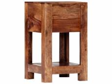 Vidaxl table de chevet 30 x 30 x 50 cm bois massif de sesham 247732