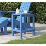 Vidaxl vidaXL Table de jardin Adirondack Bleu marine 38x38x46 cm PEHD