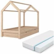 Vitalispa - Lit pour enfant lit cabane, cabane, lit, lit en bois