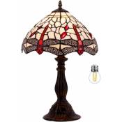 Aorsher - Lampe de table Tiffany Green Wisteria Colored