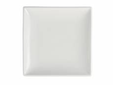 Assiettes carrées blanches olympia 180(l)mm - lot de 12